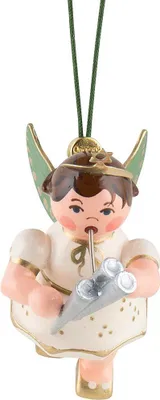 Produktbild von Christbaumschmuck Engel mit Schalmei (6cm) von Hubrig Volkskunst