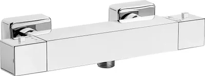 Produktbild von Design Mischbatterie Begonia Chrom Thermostatisch Quadratische Dusche