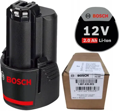 Obrázek produktu pro Tyčový akumulátor Bosch GBA 12V 2,0 Ah 1607A350C5 pro GSR GSB GOP GWS