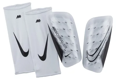 Produktbild von Nike Unisex Shinguard Mercurial Lite, White/White/Black, DN3611-100, XS