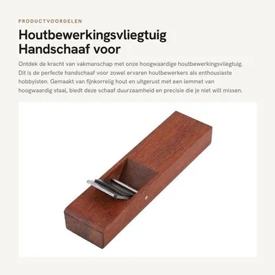Productafbeelding van Houtbewerkingsvliegtuig - Handschaaf voor houtbewerking