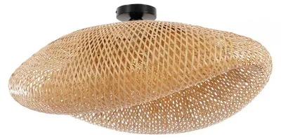 Imagen del producto de Lámpara de techo colgante IMMAX BOHO HILO, diámetro 80 cm, casquillo E27, bambú