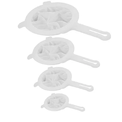 Produktbild von Küchensieb 4 Stück,400Mesh Nylon Sieb Fein Feines Sieb,11/13/15/18CM Handgriff Feines Sieb für präzises Filtern,für die Filterung von Sojadrink,Kaffee