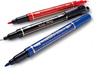 Zdjęcie produktu dla Marker permanentny dwustronny 2 szt.