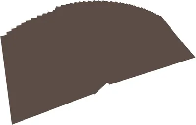 Produktbild von folia 6470 - Tonpapier dunkelbraun, DIN A4, 130 g/qm, 100 Blatt - zum Basteln und kreativen Gestalten von Karten, Fensterbildern und für Scrapbooking