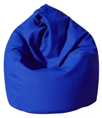 Immagine prodotto di Elegante poltrona a sacco, colore blu, dimensioni 80 x 120 x 80 cm