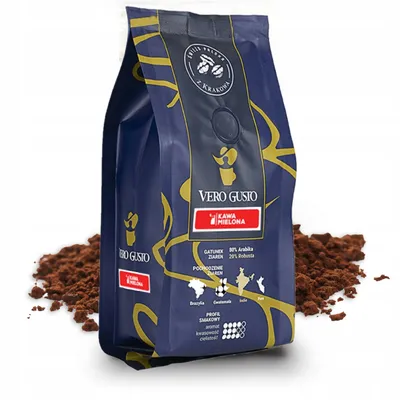 Zdjęcie produktu dla Kawa mielona Caveres Vero Gusto 250 g, świeżo palona, do ekspresu - 80% Arabica, 20% Robusta, Rzemieślnicza Palarnia Kawy Premium