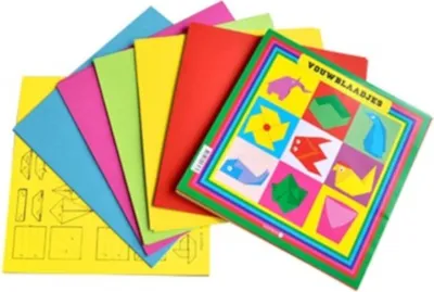 Zdjęcie produktu dla składane arkusze papieru Junior 12 x 12 cm 65 g
