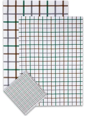 Obrázok produktu pre Extra savá utierka 50x70, kockovaná, zelená, 3 ks