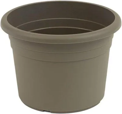 Image de Pot en plastique résistant aux UV avec trous de drainage, 96 litres, Ø 70 cm, plantes à grande tige