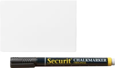 Produktbild von Securit Kreidetafelschild DIN A7 weiß 20er Set
