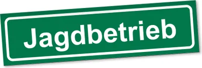 Produktbild von PantherPixel Jagdbetrieb Magnetschild Auto Jagdschutz Jagdbedarf Magnetfolie Geschenkidee 20 x 5 cm STANDARDFARBFOLIEN