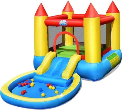 Produktbild von Bälle - Das Zauberhafte Schloss mit Wasserlauf, Sprungbereich und pumphafter Spielzeug für Kinder