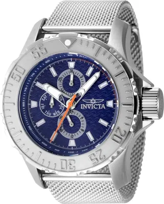 Immagine prodotto di Invicta Vintage 48011 Orologio da Uomo - Movimento al Quarzo - Acciaio Inossidabile con Quadrante Blu - 49 mm