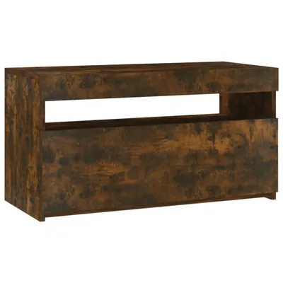 Produktbild von vidaXL TV-Schrank mit LED-Leuchten Räuchereiche 75x35x40 cm