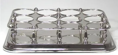 Immagine prodotto di Casa Padrino portabottiglie in ottone argento 49 x 37 x h. 10 cm - Accessori per hotel e ristoranti
