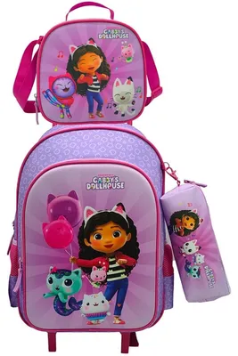 Immagine prodotto di Set trolley Gabby Schul da 3 pezzi per bambini con karaoke