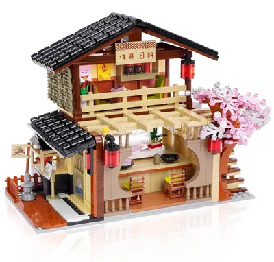 Produktbild von Omgoods – Sushi-Shop-Bausatz – Kreative Bausteine mit 763 Teilen