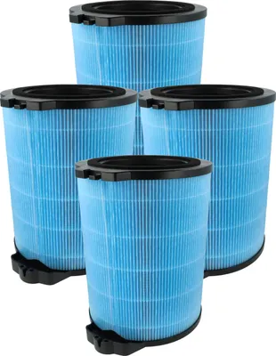 Produktbild von vhbw 4x H12 Filter kompatibel mit Hoover H-PURIFIER 500, HHP75CAH001, HHP75CAH011 Luftreiniger - Ersatz-Filter mit integriertem Aktivkohle-Filter