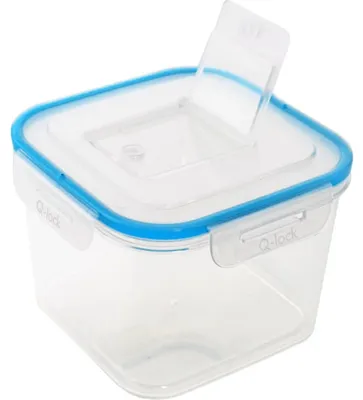 Imagen del producto de Recipiente hermético Q-lock para alimentos, 0,7 litros, de forma cuadrada