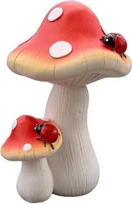 Imagen del producto de Escultura decorativa para jardín – Adorno para jardín hecho a mano – Estatua de jardín de varios colores – 20,1 x 21,9 x 20,1 cm