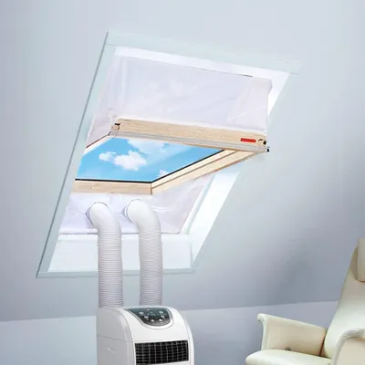 Image de Joint d'étanchéité pour fenêtres, 2 x 190 cm, pour climatiseurs mobiles, empêche les courants d'air, adapté aux fenêtres à battant
