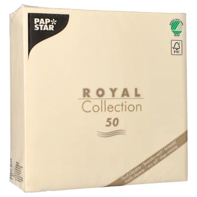 Obrázok produktu pre Papstar 11621, Šampanské, Hodvábny papier, Jednofarebné, 54 g/m², 400 mm, 400 mm