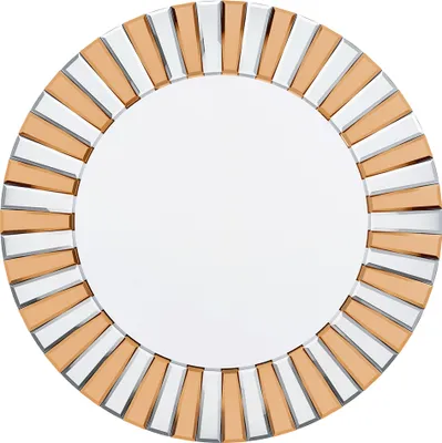 Zdjęcie produktu dla WISFOR Okrągłe lustro ścienne w kształcie słońca 80CM lustro ścienne lustro dekoracyjne lustro łazienkowe lustro do makijażu lustro do przedpokoju