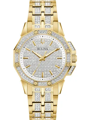 Produktbild von Bulova 98L302 Crystal Octava Damenuhr 34mm 3ATM