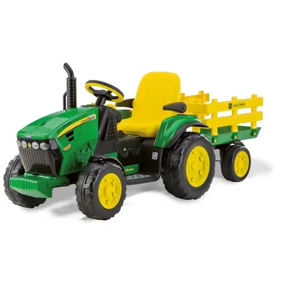 Produktbild von Peg Perego John Deere Ground Force IGOR0047 12V Traktor mit Anhänger für Kinder ab 3 Jahren