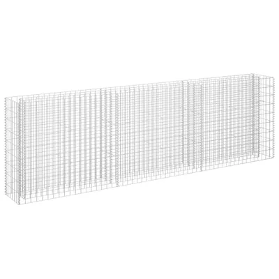Zdjęcie produktu dla Podwyższona Donica Gabionowa, Galwanizowana Stal, 270X30X90 Cm Lumarko!