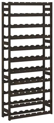 Produktbild von vidaXL Weinregal für 77 Flaschen Schwarz Massivholz Kiefer