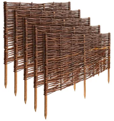 Obrázek produktu pro Creative Home Sada 5 vrbových zahradních obrub 60 x 40 cm (+/- 1 cm)