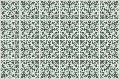 Produktbild von Fliesenaufkleber 15x15 cm – 24 Stück – Selbstklebend – Wasserfest – Pflegeleicht – Hitzebeständig – Für Küche & Bad – Komplexe Pflanzenmotive
