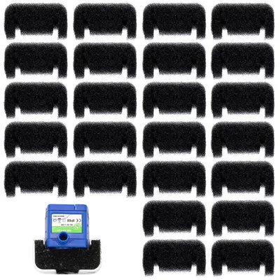 Image de Filtres en éponge pour fontaines à eau pour chats, lot de 24, filtres de remplacement pour fontaines à eau de 2,5 litres