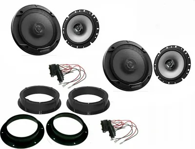 Produktbild von Kenwood Lautsprecher Set für Skoda Octavia II 1Z Baujahr 2004-2013 Tür vorne und  hinten 600 Watt