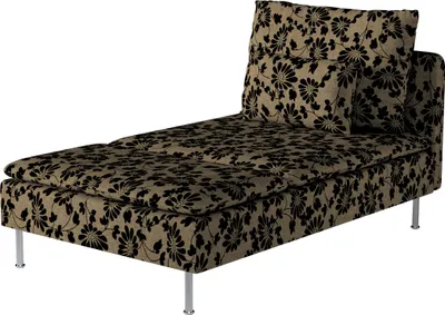 Produktbild von Dekoria Bezug für Söderhamn Recamiere, beige-schwarz, Bezug für Recamiere
