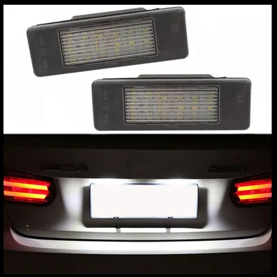 Produktbild von 2x LED PREMIUM Kennzeichenbeleuchtung für Peugeot 307 308 407 607 807 Expert
