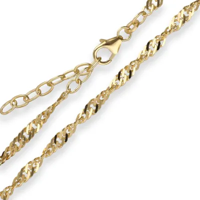 2-9mm-Armband-Singapurkette-aus-333-Gelbgold-17cm