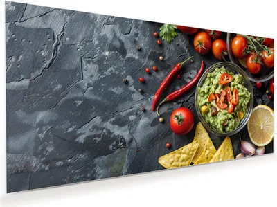 Produktbild von Glasbild 120x60cm in XXL für Wohnzimmer, Schlafzimmer Motiv Frisches Gemüse