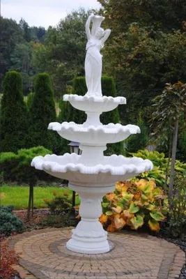 Produktbild von Zierbrunnen Springbrunnen Skulptur Brunnen Deko Garten Fontaine Teich Neu 252cm
