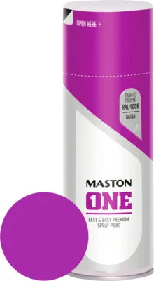 Produktbild von Sprühlack Maston ONE seidenmatt RAL 4006 verkehrspupur 400 ml