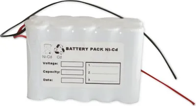 Produktbild von Q-BATTERIES Akku-Pack, 12 V, 800mAh, NiCd F5x2, 10xAA HT-Zellen mit Kabel