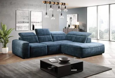 Produktbild von Ecksofa L-form Textil Luxus Design Wohnlandschaft Polster Couch Couchen Möbel