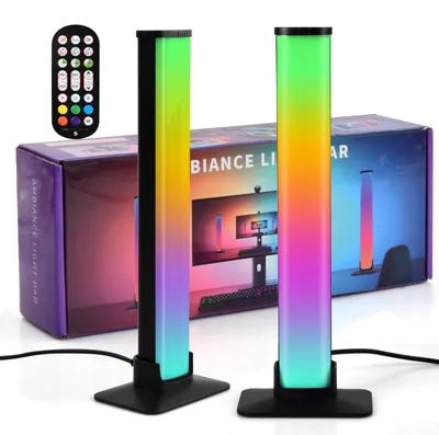 Immagine prodotto di Barra LED RGB, 2 pezzi, con sincronizzazione musicale e controllo tramite app