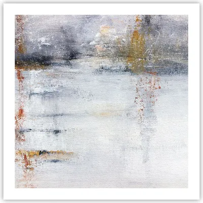 Produktbild von Poster - Poster ohne Rahmen - Abstraktion weiß verschwommen - 60x60 cm - Wand Bild - Wanddeko - Wandbilder - Kunstposter - Wandposter - Bilder - Kunstdruck - Wanddekoration - P2XAC60x60-4535