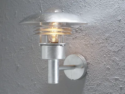 Produktbild von Konstsmide Modena Wandleuchte galvanisierter Stahl, klares Glas 7300-320