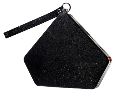 Produktbild von Pailletten Clutch Tasche Damen Glitzer Abendtasche Hochzeit Brautbörse Handtasche Glänzend Umhängetasche Elegante Klein Tasche Funkelnd Schultertasche Schwarz