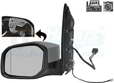 Immagine prodotto di Specchio esterno sinistro Van Wezel per VW Caddy