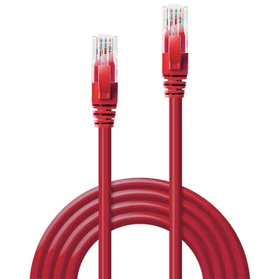Obrázok produktu pre Lindy 48031 Sieťový kábel červený 0,5 m Cat6 U/UTP (UTP)